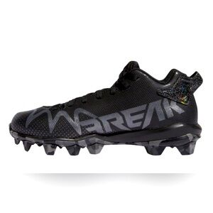 Adidas Freak Spark Mid Black Metallic Football Cleats Youth Size 12K